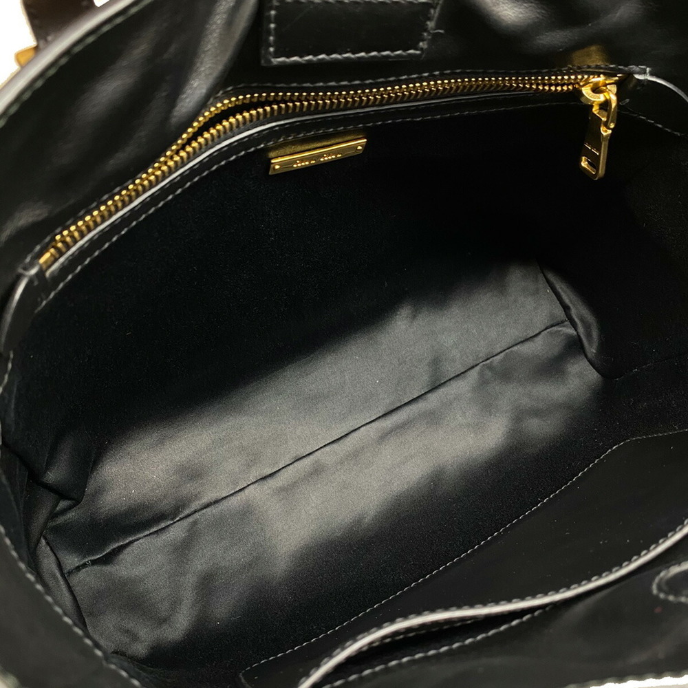 Miu Miu Leather Bag Black Tote Studded - image 5
